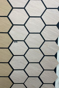 Hexagonale Akustikplatten im Holzdesign - Eiche Natur / Eiche Hell