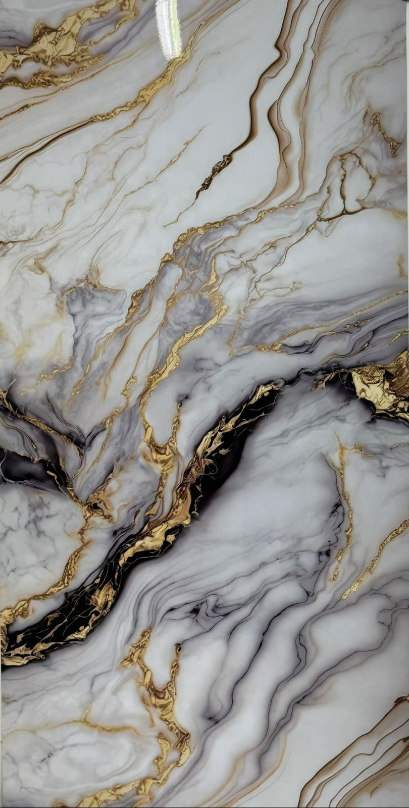 PVC Paneele - Eleganter Marmoroptik mit Gold Adern